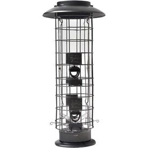 Squirrel-X X4 Squirrel Resistant Bird Feeder, 4 Spring Loaded Perches, 1.5 lb